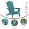 Flash Furniture Blue Adirondack Patio Chairs with Cupholder, 2PK 2-LE-HMP-1044-10-BL-GG - alternate 8